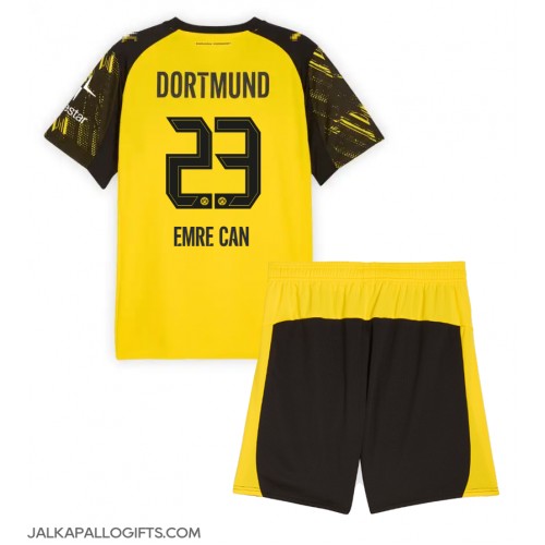 Borussia Dortmund Emre Can #23 Koti Peliasu Lasten 2025-26 Lyhythihainen (+ Lyhyet housut)